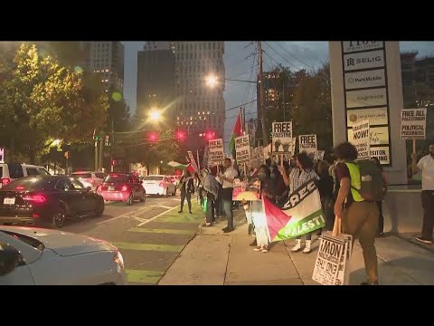 Rally for Palestine in Midtown Atlanta