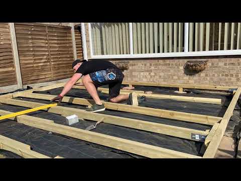 Ground Level Decking. DIY