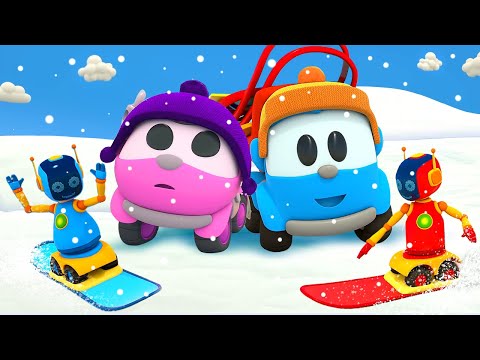 Leo the Truck and an abominable snowman &ndash; Car cartoon full episodes &amp; street vehicles for kids.