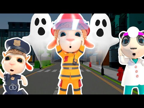 Monsters Attacked the City👮&zwj;♂️👻🚔 Let's Sing About Professions👮&zwj;♂️👻🚔I want to be a Rescuer!