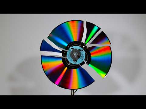 Spinning a Laserdisc to Shrapnel at 80,000fps - The Slow Mo Guys