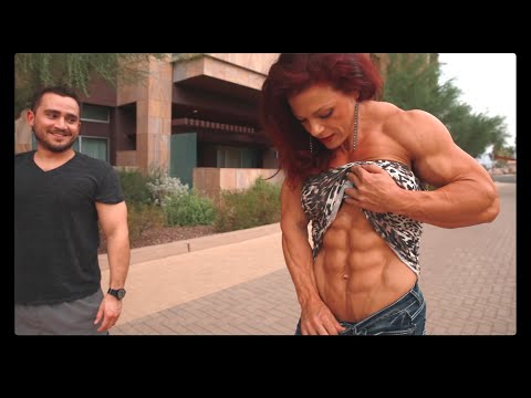 Female Bodybuilder Oana Hreapca HUGE MUSCLE Comparisons!