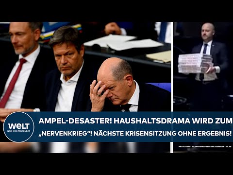 DEUTSCHLAND: Ampel-Desaster! Haushaltsdrama wird zum &quot;Nervenkrieg&quot; Neue Krisensitzung ohne Ergebnis!