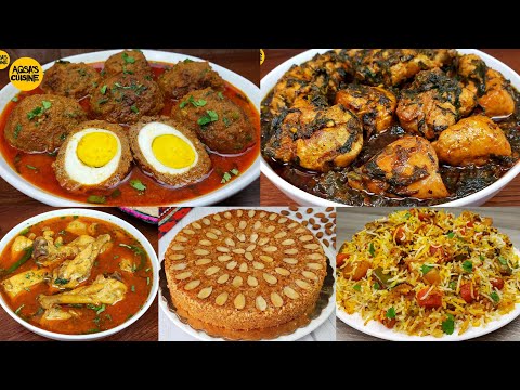 Complete Dawat Menu BUDGET FRIENDLY by Aqsa's Cuisine, Traditional Recipes, Koftay, Desi Murgh, Saag