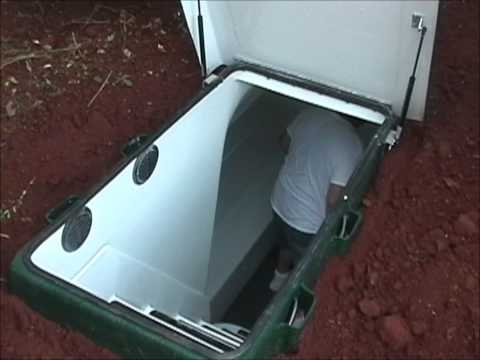 Storm Shelters - Tour of an Installed Underground Huntsville Tornado Lifesaver Storm Shelter (LS-12)