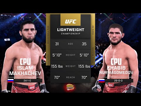 Ислам Махачев vs Хабиб Нурмагомедов (CPUvsCPU) UFC5