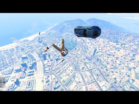 GTA V RAGDOLLS CRAZY JUMP PARKOUR FUNNY MOMENTS