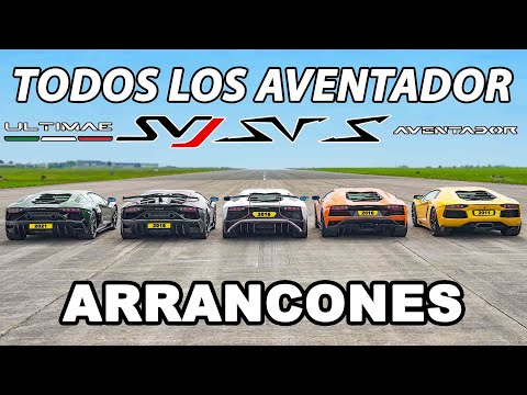 TODOS los Lamborghini Aventador ARRANCONES