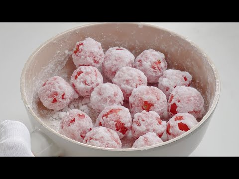 AMAZING Tomato Candy (Take a bite, your mouth is filled with juice.)