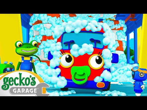 Car Wash Competition | Baby Truck | Gecko's Garage | Kids Songs