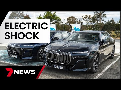 Electric and petrol cars have gone head-to-head in a test run | 7 News Australia