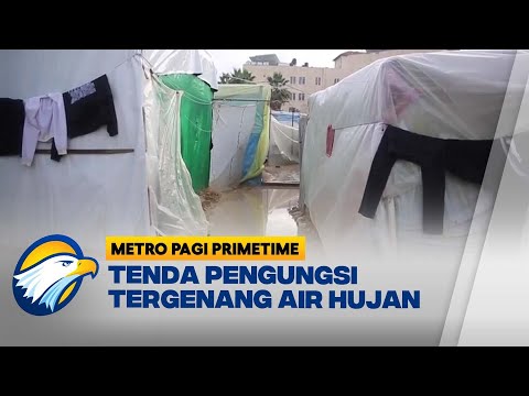 Hujan Deras Rendam Pengungsi Warga Gaza