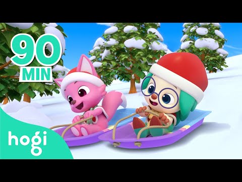 Jingle Bells + More | Christmas Carols and Colors | Nursery Rhymes | Hogi &amp; Pinkfong