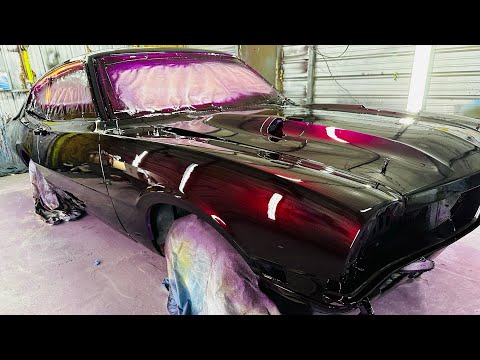 Candy Paint on 1972 Ford Maverick with Grant 7 Clear