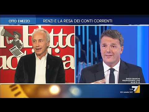 Matteo Renzi ospite a Otto e Mezzo del 12/11/2021