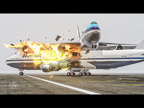 Two Boeing 747s Collide on the Same Runway | Worst Air Crash in History