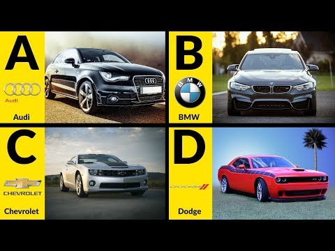 ABC Car Brands for Children - Learn Car Brands from A to Z Full Alphabet for Toddlers &amp; Kids