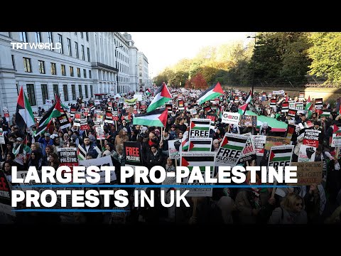 Close to a million march for Gaza on Armistice Day