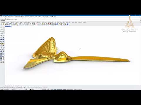 Short-cut easy Steps of Rhino organic 3D Modeling Tutorial EP - 5