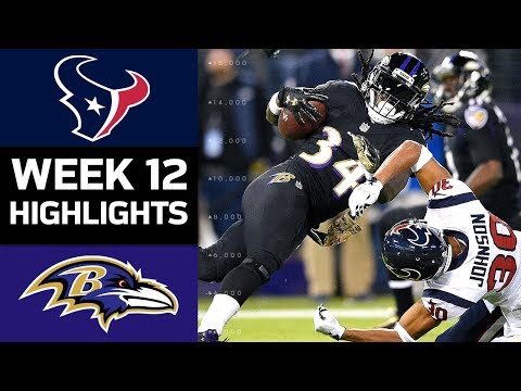 Texans vs. Ravens | NFL Week 12 Game Highlights