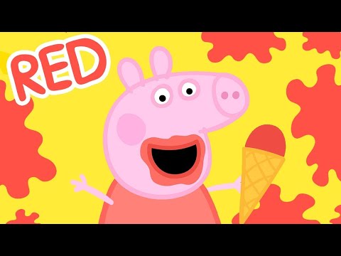 Peppa Pig ❤️ Learn Colours with Peppa - RED | Learning Videos for Toddlers | Learn with Peppa Pig