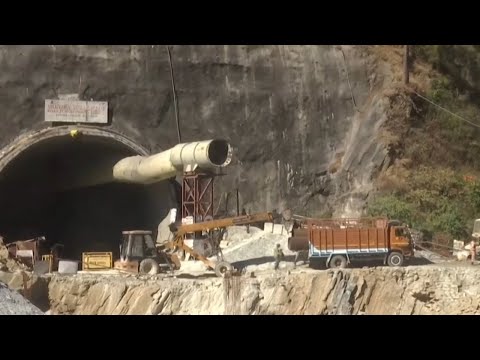 Visual contact made with 41 workers from collapsed tunnel in India