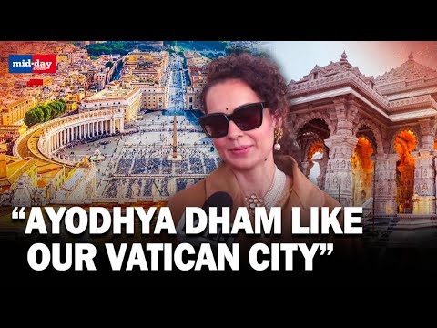 Ayodhya Ram Mandir: Kangana Ranaut arrives in Ayodhya for Pran Pratishtha