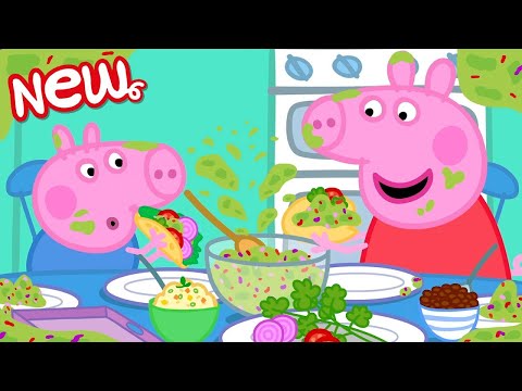 Peppa Pig Tales 🌮 Peppa Gets Messy Making Tacos 🌮 BRAND NEW Peppa Pig Episodes