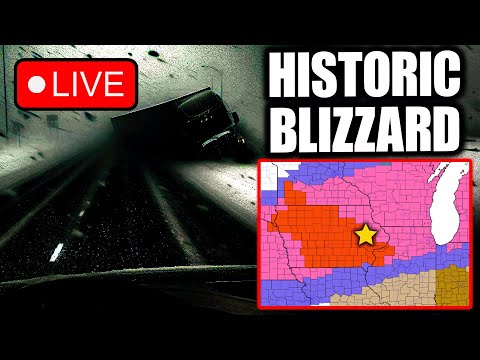 Live Storm Chaser- Intense Ground Blizzard - Whiteout Conditions Possible! (Part 2)