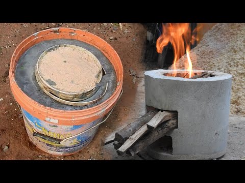 DIY Cement Ideas  How To Make A Concrete Stove From Cement