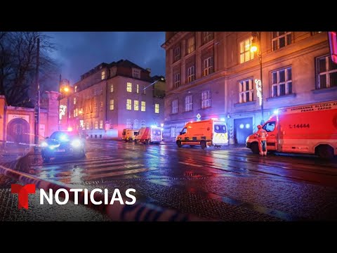 Un joven armado mata a por lo menos 14 personas en una universidad en Praga | Noticias Telemundo