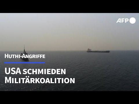 USA bilden Milit&auml;rkoalition gegen Huthi-Angriffe auf Schiffe im Roten Meer | AFP