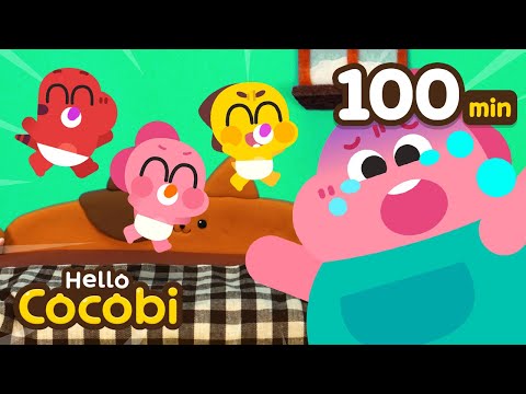 5 Little Babies Jumping on the Bed + More! | Nursery Rhymes &amp; Kids Song | Compilation | Hello Cocobi