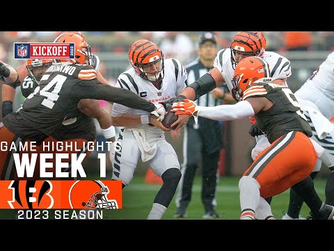 Cincinatti Bengals vs. Cleveland Browns | 2023 Week 1 Game Highlights