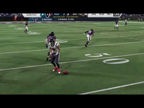 Madden NFL20 Texans VS Ravens w/ A Texans Punch Gameplay (8K-UHD)