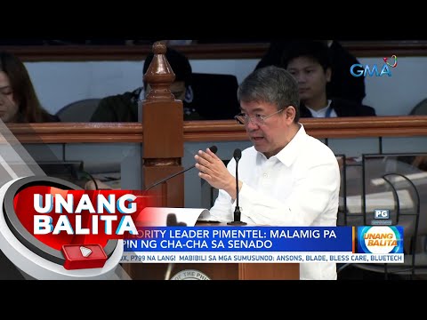 Senate Minority Leader Pimentel: Malamig pa ang usapin ng Cha-Cha sa Senado | UB