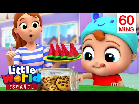 No M&aacute;s Dulces 🍬 | Canciones Infantiles | Little World En Espa&ntilde;ol