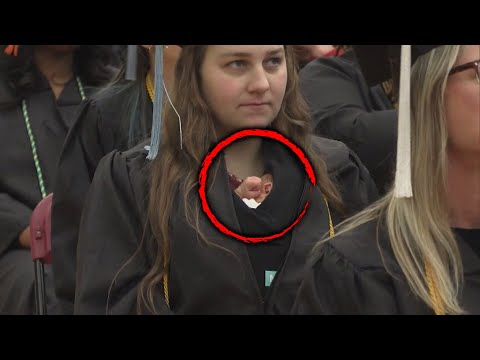 Mom Walks in College Graduation With Her Newborn Baby