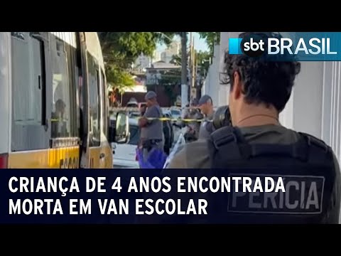 Crian&ccedil;a morre em van escolar no bairro da Mooca em SP | SBT Brasil (18/12/23)