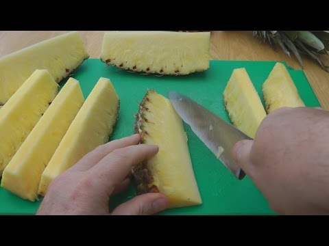 How To Cut A Pineapple - How To Cut Pineapple - Cutting A Pineapple