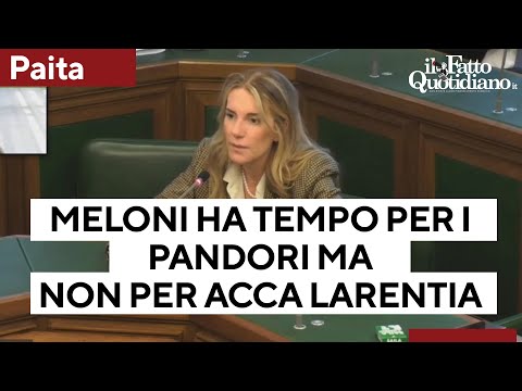 Acca Larentia, Paita: &quot;Meloni commenta i pandori ma non ha tempo per i saluti romani, perch&eacute;?&quot;