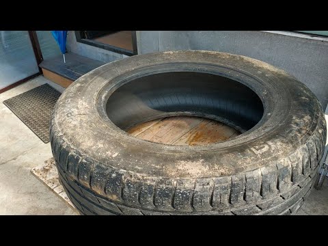 Few people know the secret of the old car wheel! A brilliant idea with your own hands!