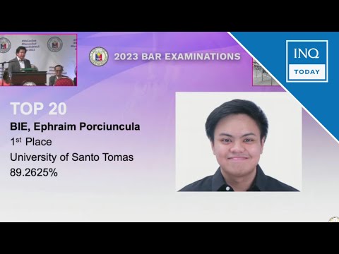 2023 Bar topnotcher: &lsquo;This is the culmination of a long journey&rsquo; | INQToday