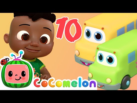 10 Little Buses + More Nursery Rhymes &amp;amp; Kids Songs - ABCs and 123s | Learn with It's Cody Time