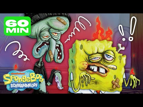 SpongeBob | 60 MINUTEN in der Krossen Krabbe! | SpongeBob Schwammkopf