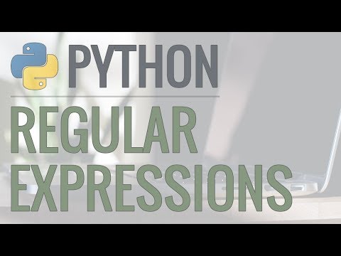 Python Tutorial: re Module - How to Write and Match Regular Expressions (Regex)