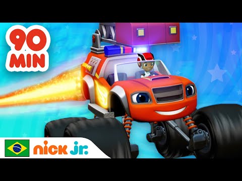 Blaze and the Monster Machines | 90 minutos de resgate Blaze! | Nick Jr. em Portugu&ecirc;s