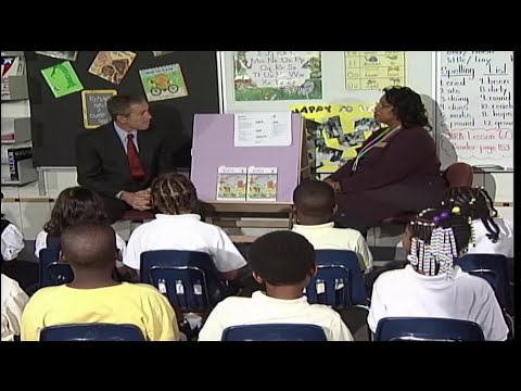 Sept. 11, 2001: President George W. Bush learns about terror attacks at Sarasota school