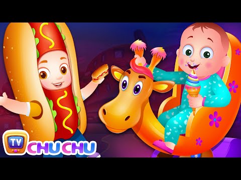 Food Alphabet ABC Phonics Song - A For Apple Pie - ChuChu TV Toddler Learning Videos