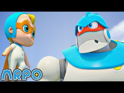 Superhero Arpo Has a CRAZY Dream!!! | ARPO the Robot Fun Cartoons | Moonbug Kids Cartoon Adventure